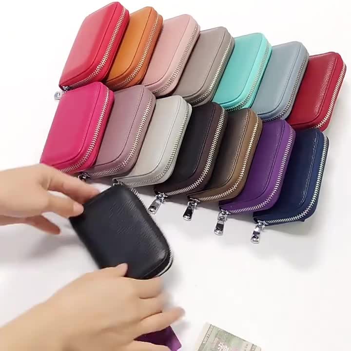 DM Dompet Kartu Kulit Card Holder Organizer wanita