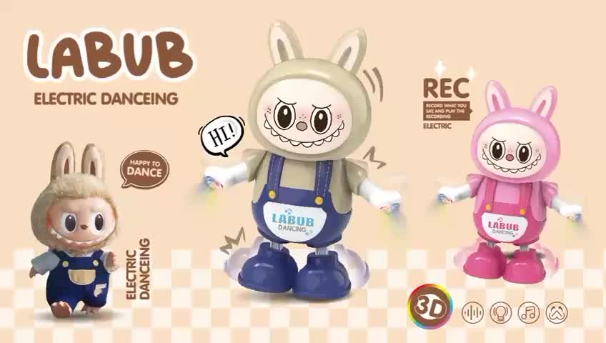 Mainan Dancing Labubu Robot Joget Labubu Viral / Mainan Robot Joget