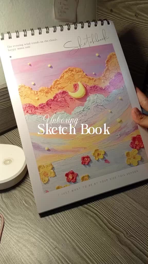 [READY] 60 Page Sketchbook A4 Art Supplies Buku Gambar Vertikal Jilid Spiral 60 Lembar Buku Sketsa Stationery - Paper Cream 160Gsm
