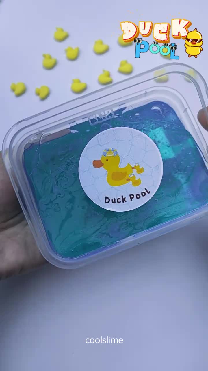 DUCK POOL SLIME/ Clear Slime / Clay Slime / Slime