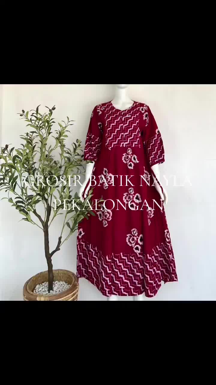SAKDRES CAP RAYON SAMITEX LD110 PB 130 BUSUI TALI SAMPING Daster Formal Ibu Menyusui Muslim Nyaman Lembut Rempel Panjang Wanita Motif Bunga Tebal Remaja Kain