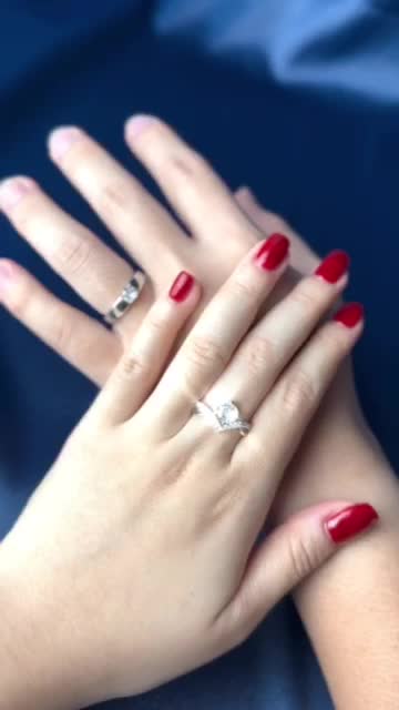 ALTA 0102 - Cincin Pasangan Pria Wanita Berlian Permata Zirconia Titanium Anti Karat / Ring Jewelry Perhiasan Couple Elegan Mewah Perak Asli for Birthday Wedding Tunangan Engagement Ring