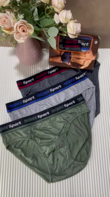 CD CELANA DALAM PRIA COWOK AGREE 2311 KOTAK COKLAT KARET BOXER