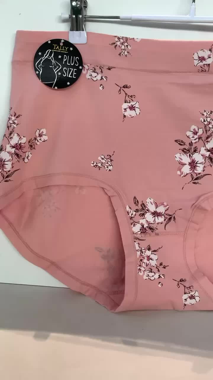 Tally 689 CD Celana Dalam Wanita Jumbo Big Size - Katun High Waist Free Size Fit to XXXXL | Cewek Dewasa | Motif Polos