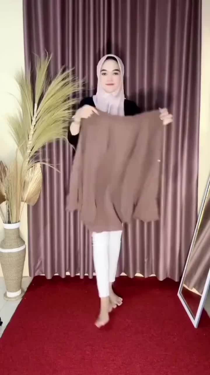 ( BISA COD ) Atasan Kemeja wanita lengan 3/4 Terbaru best seller tiga perempat kekinian korean style Panjang Baju Casual