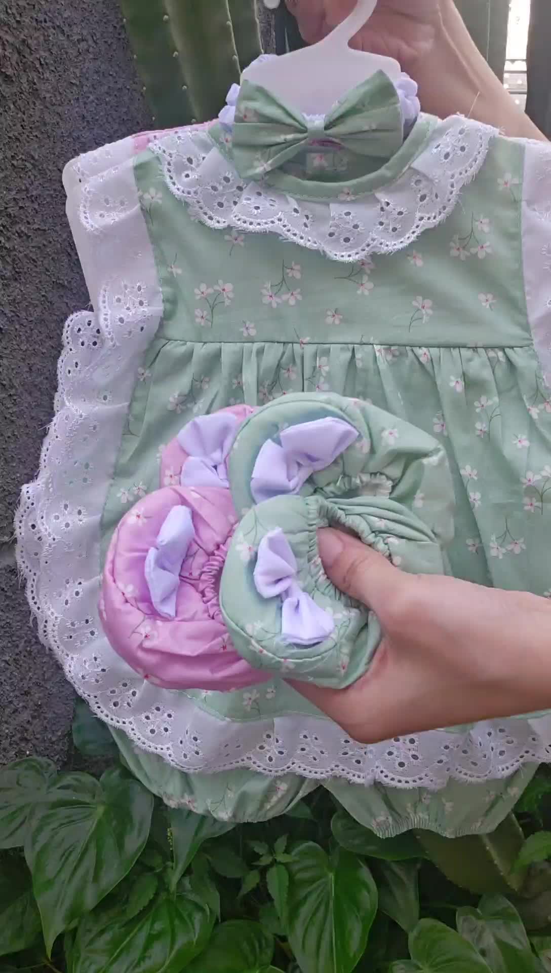 Baju Bayi Bonita 4in1 set Bayi Baru lahir Cewek