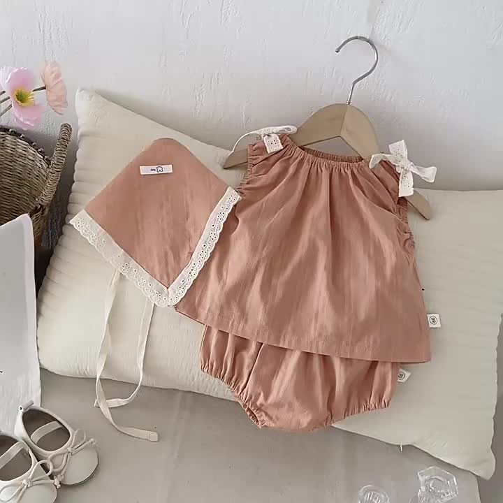 BABYBOO Mya Setelan Anak Perempuan Free Bandana / Baju Fashion Anak Perempuan