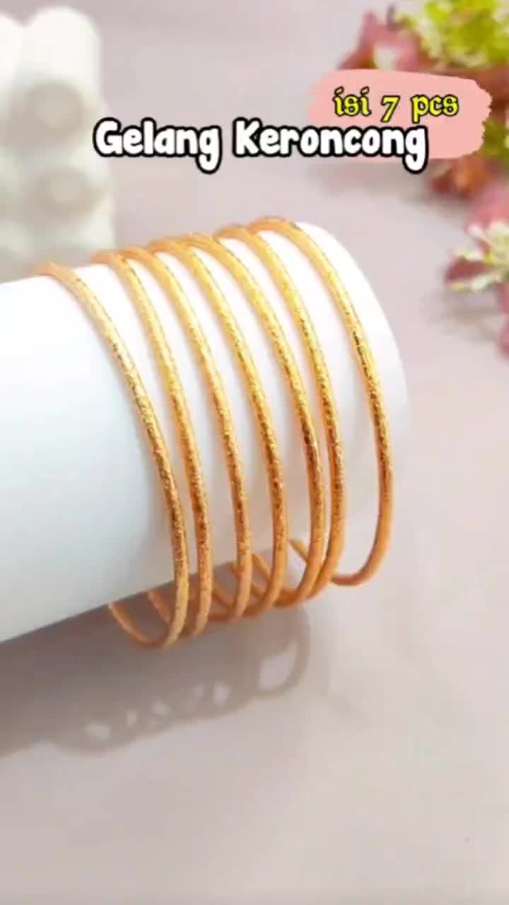 Good Jewelry Lux Gelang dewasa keroncong polos B123 Bracelets Bracelet