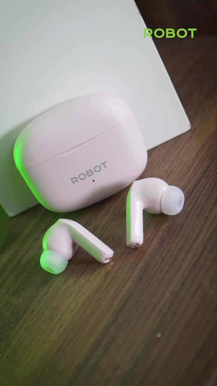 ROBOT TWS Earphone Airbuds T70E Deep Bass Bluetooth 5.4 Original - Garansi 1 Tahun
