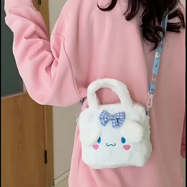 Shoulder Bag Motif Karakter Lucu / Tas Selempang Bahan Bulu Halus / Tas Pinggang Anak Perempuan / Cute Hand Bag TA01