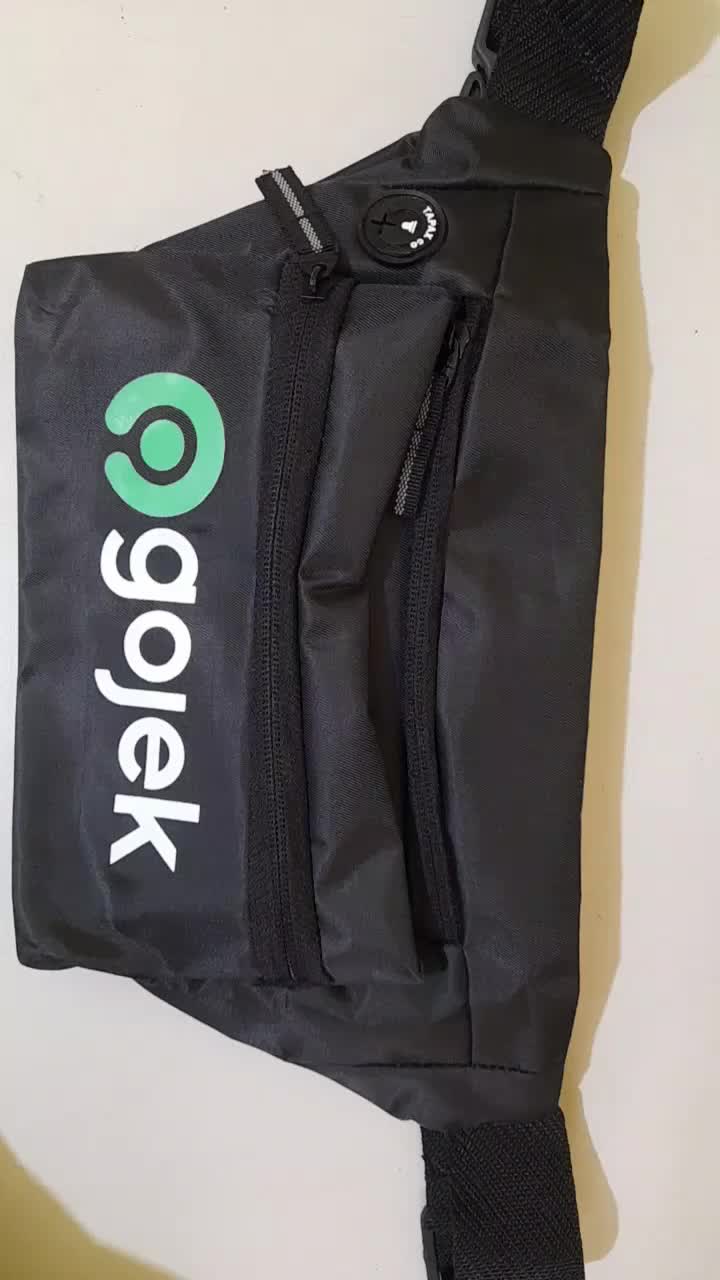 TAS WAISTBAG OJOL GOJEK GRAB MAX/IM INDRIVE Selempang Pria Pinggang Slingbag Cowok