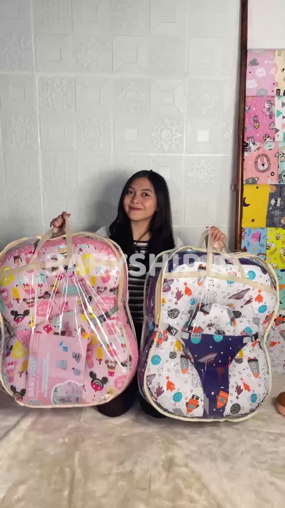 Sofa Bayi Jumbo Multifungsi Dengan Tali Pengait Untuk Bayi Belajar Duduk dan Gesper Pengaman [ Merk BabyShip ]