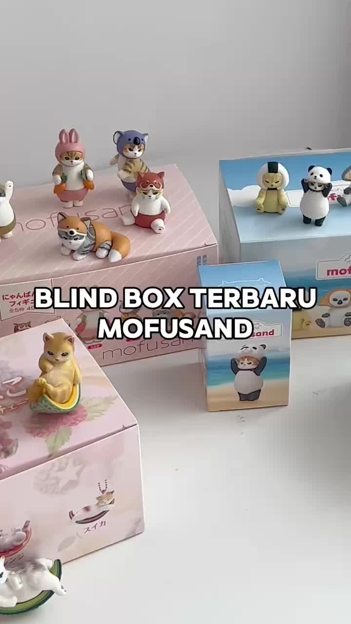 [randomfinds] Blind Box Karakter MOFUSANN HIPPER / Cute Character Action Figure / Mainan Karakter Dalam Kotak / Kids Toy