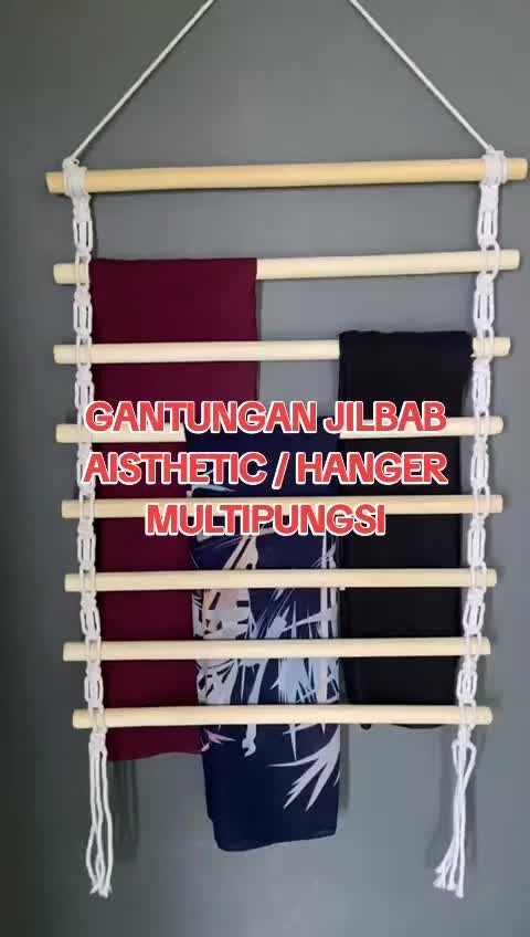 Rak Gantung , gantungan hijab gantungan kopi rack gantung rak warung Kayu