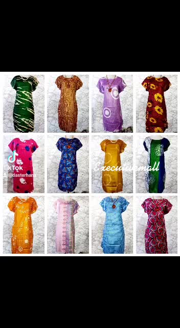 DASTER MIDI MOTIF RANDOM / GROSIR DASTER / BAJU TIDUR