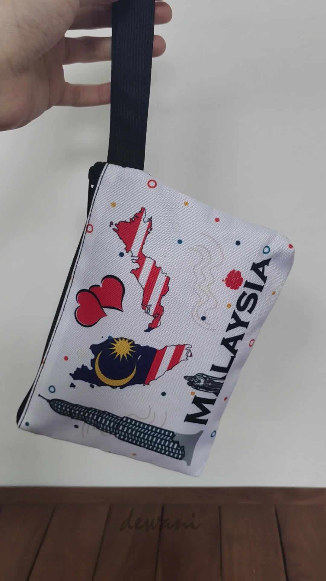 Pouch Souvenir Malaysia Dompet Seri Malaysia