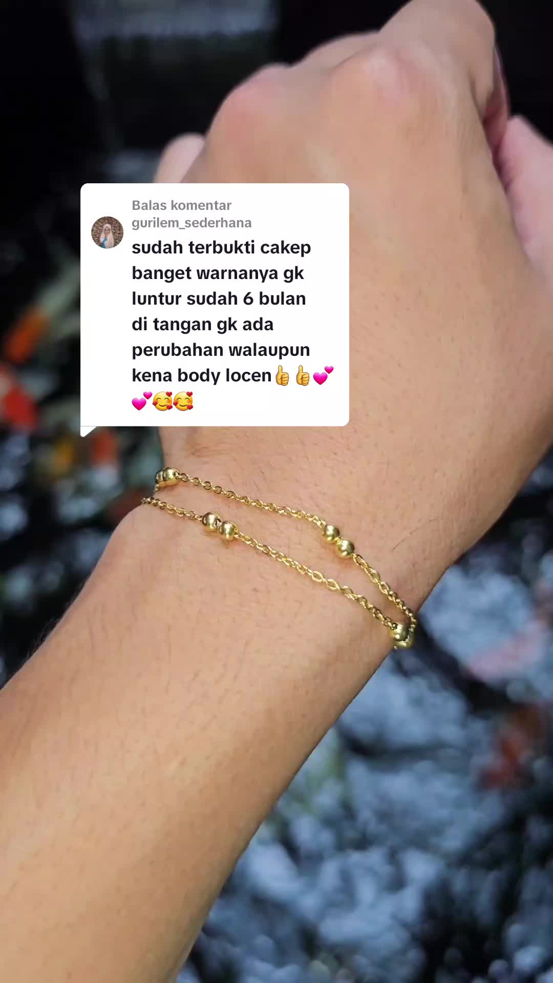 THIQLA - Gelang Jedar 2 Layer ZAWJAH - Gelang Serut Aurel Mirip Gelang Emas Serut Model 2025 - Gelang Kecil Tipis Mirip Gelang Titanium Wanita Anti Karat