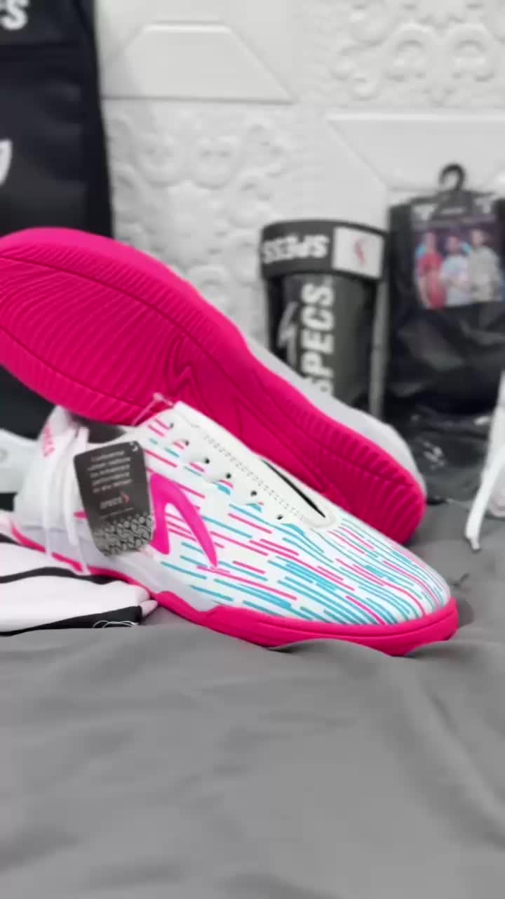 Paket Komplit Sepatu Futsal Specs Lightspeed Keren Berkualitas dengan Kaos kaki, Tas Jinjing, Deker, dan Jersey Dryfit Premium
