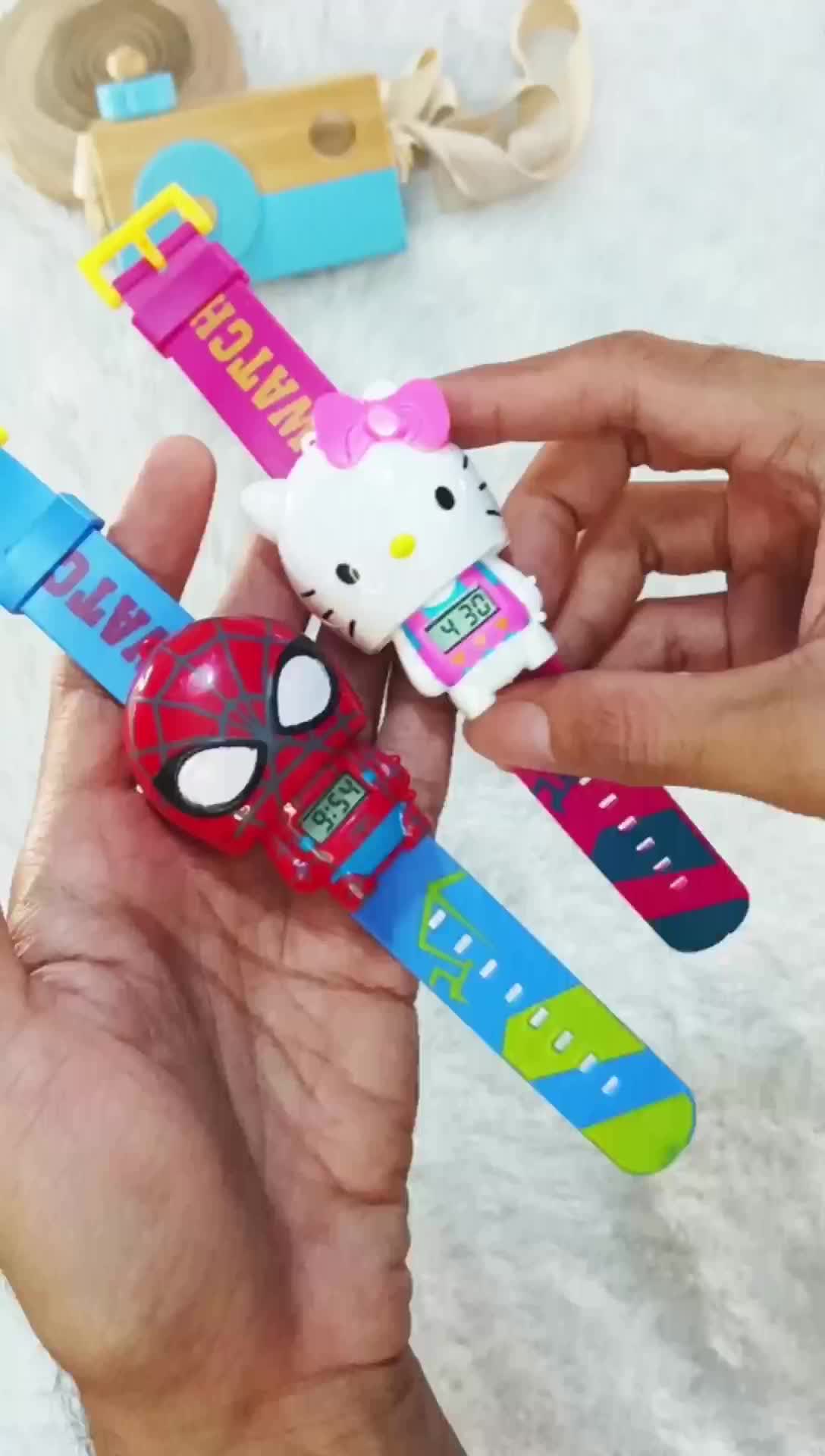 Jam Tangan Anak Perempuan dan Laki-laki Karakter Kartun Lucu Strap Karet - Jam Fashion Bentuk Favorite Anak-anak