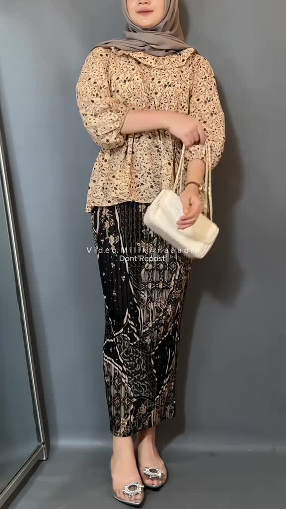 ROK BATIK PLISKET / ROK BATIK KONDANGAN / ROK KEBAYA BAWAHAN KONDANGAN REAL PICT Wanita Panjang Hitam Dewasa Katun Span Baju Serut