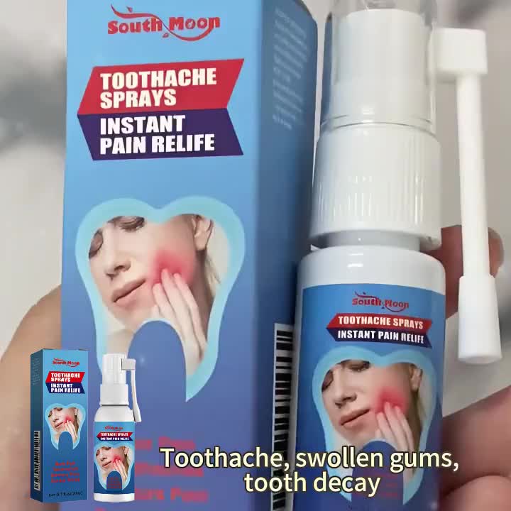 【South Moon】Semprotan Sakit Gigi 20ml | Ampuh Pereda Nyeri | Perawatan Gigi dengan Lubang | Lembut untuk Mulut | Semprotan Oral TK Trending | versident cooling fresh Gusi Menyembuhkan Wanita
