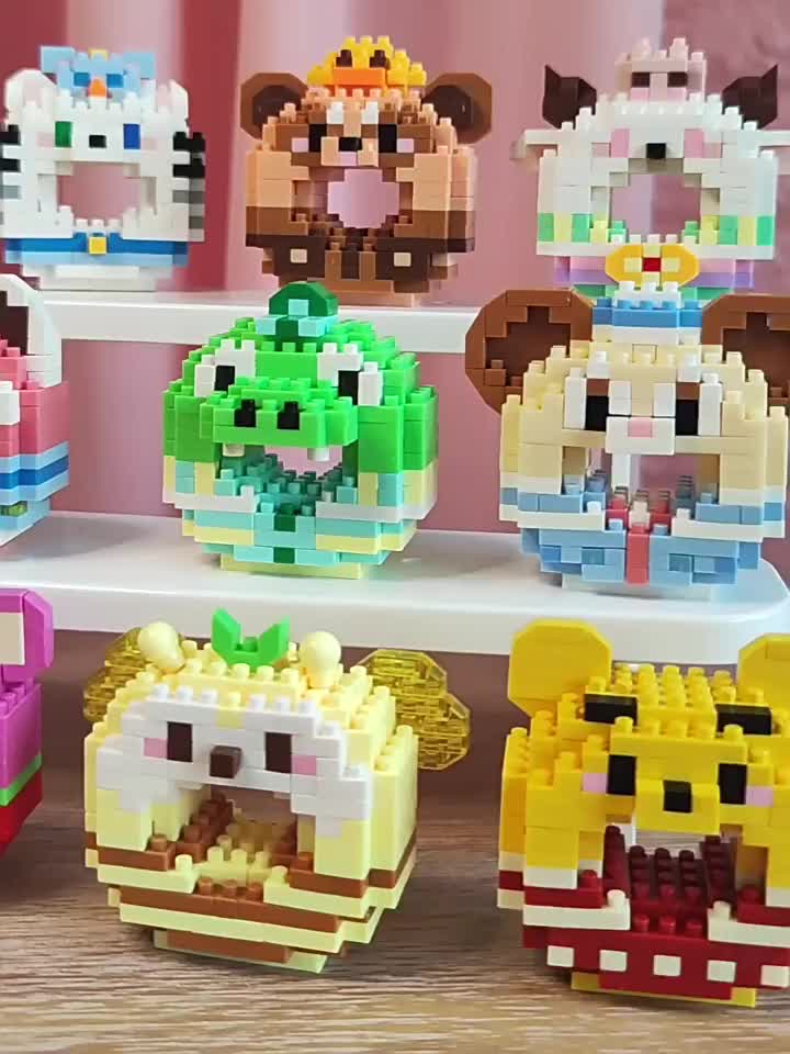 Mainan Bricks Disney Nano Block DIY karakter kartun Mini Puzzle Mainan Anak Perempuan