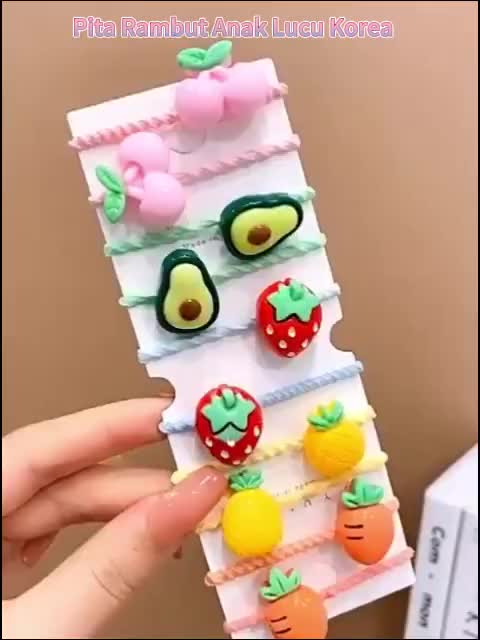 10 PCS ikat rambut premium karet model korea anak perempuan