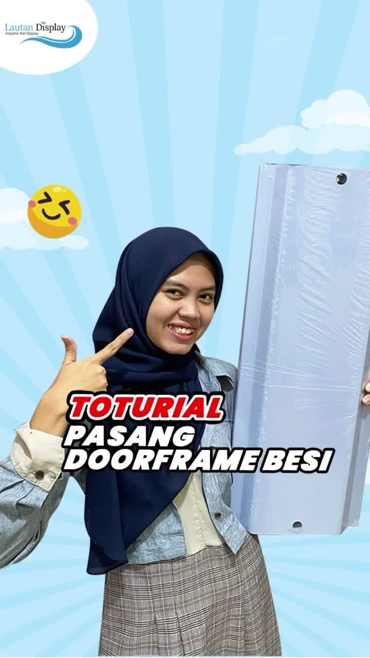 Stand Banner Door Frame 60x160 Tripod Standing  Banner Tripod Stand Alas Display 80x180 - Door Frame Banner Besi / Water Tank Alas Plastik / Besi
