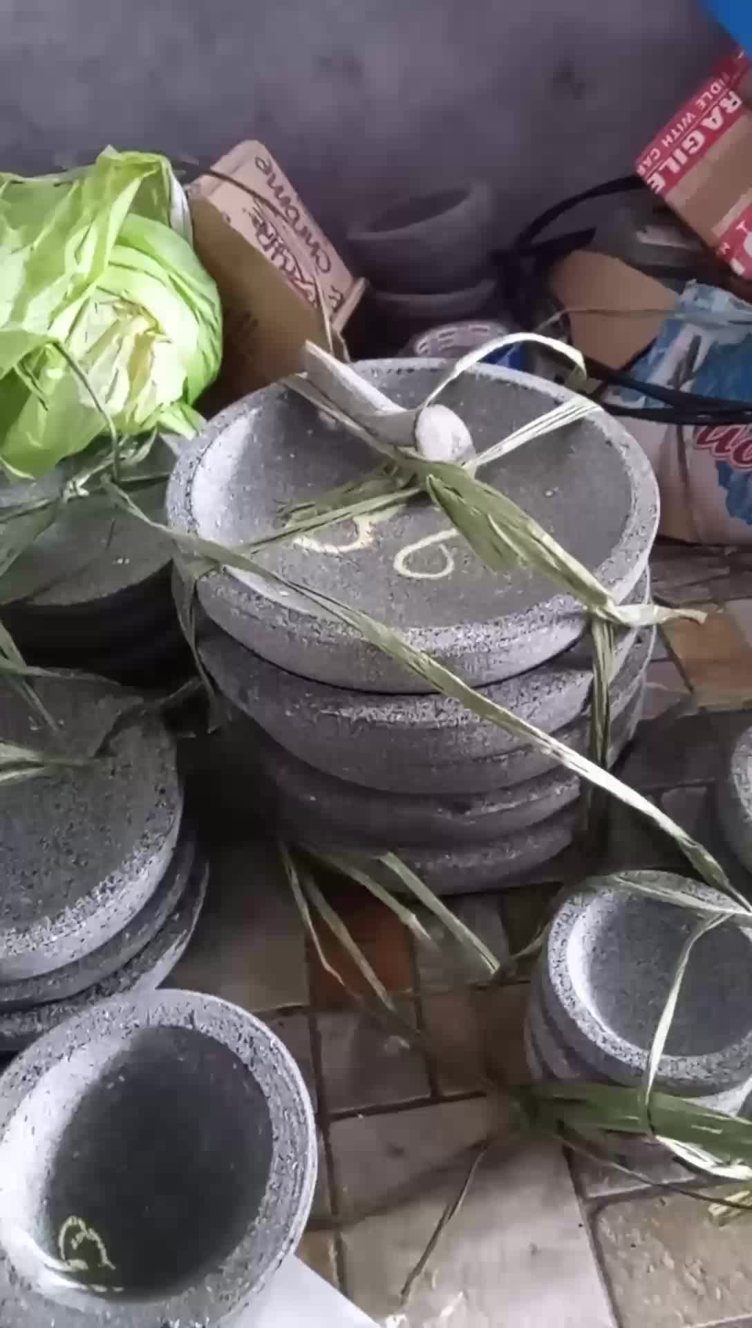 Cobek Batu Asli 22 cm satu SEO Dapur