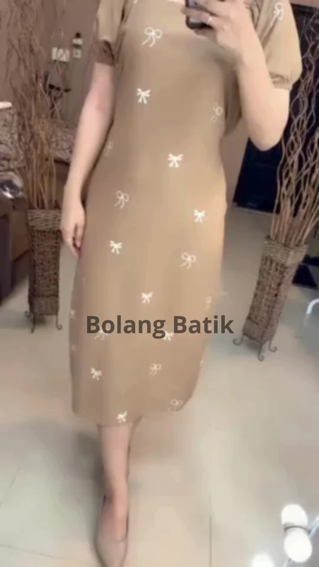 Bolang Batik Daster Aqila Jumbo Nyaman Busui Bumil Bahan Rayon Santung Motif Kekinian Terbaru Dress Wanita Cantik Panjang Pendek Pekalongan Tidur Katun Tebal