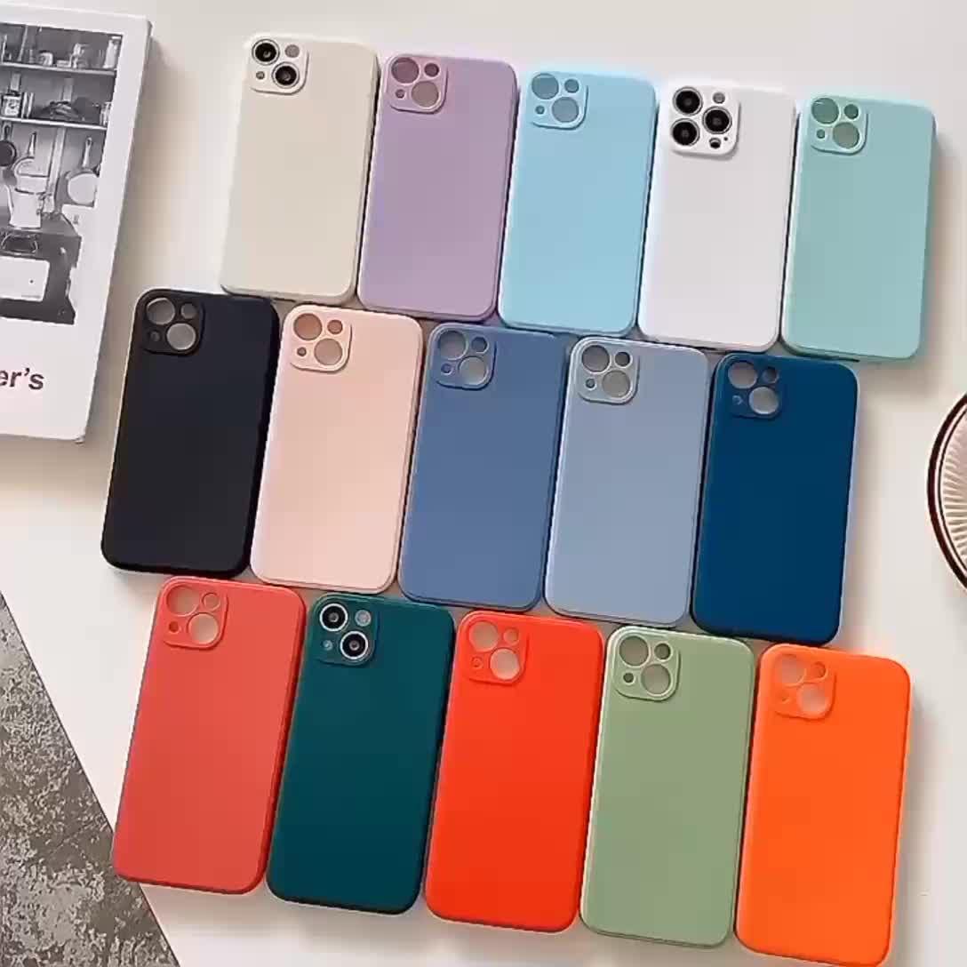 New Matte Case iPhone Silikon untuk iPhone 11,12,13,14,15 Plus Pro Max Softcase iphone case