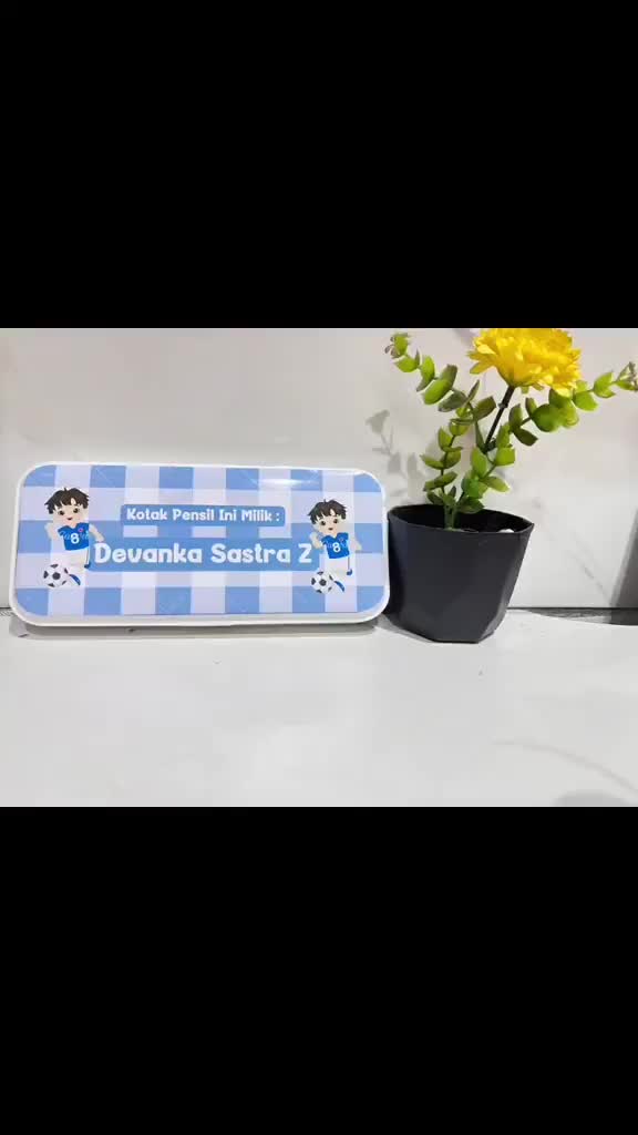 Kotak Pensil custom nama anak Anti Air dengan Desain Imut Cocok untuk Penimpanan Alat Tulis Anak Stationery