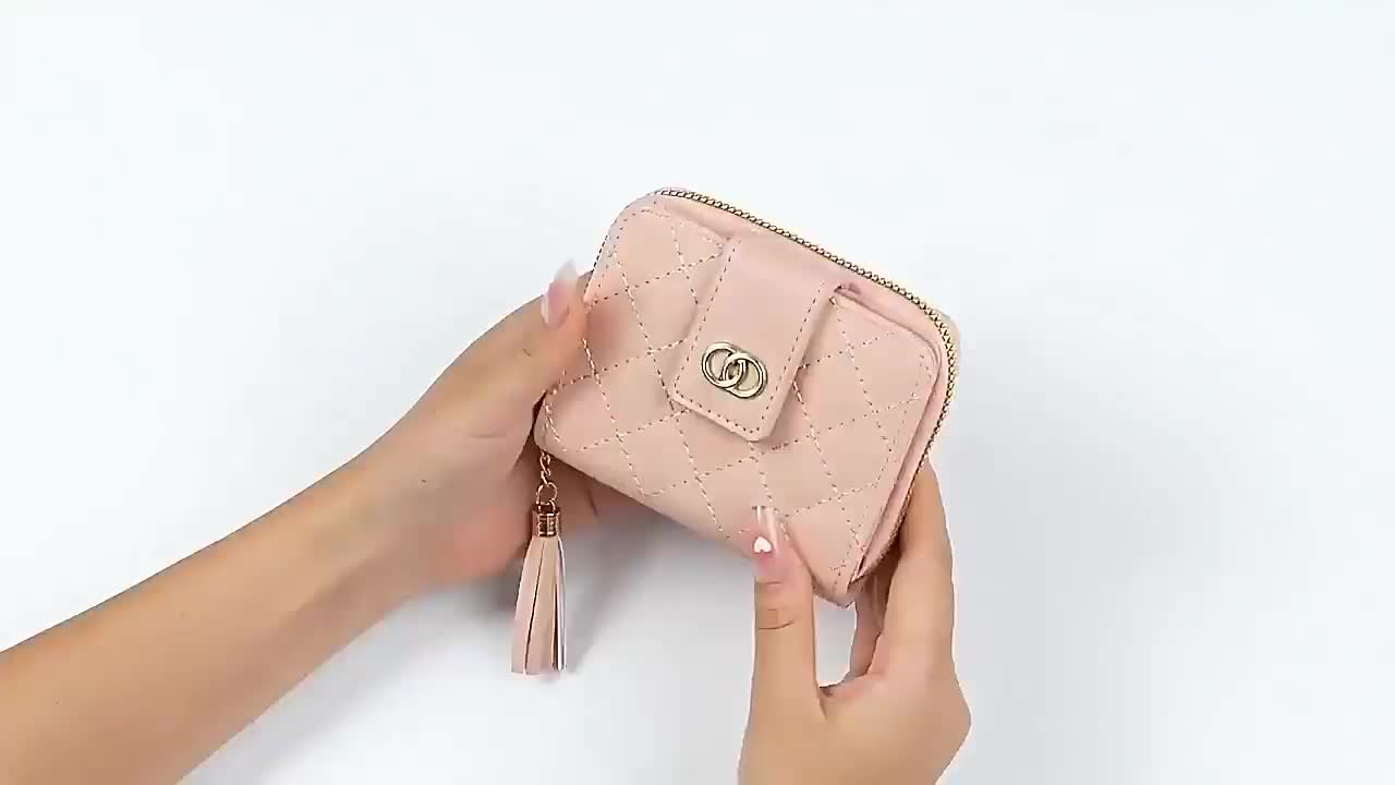 Dompet Wanita 616 Baru Dompet Wanita Kulit Wanita Kecil Warna Solid