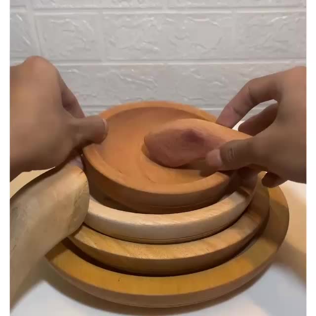 Cobek Dan Ulekan Kayu Satu Set | Cobek Kayu | Ulekan Kayu | Cobek Ulekan Kayu Satu Set Variasi Diameter 14-24 Cm  Peralatan Dapur Untuk Menumbuk Bumbu Sambal Kitchenware
