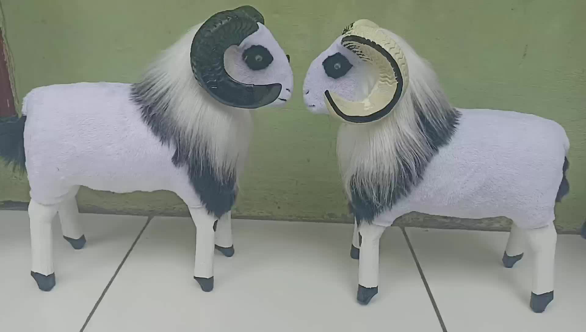 Miniatur Mainan Domba Tanduk Khas Garut Unik Berkualitas Toy