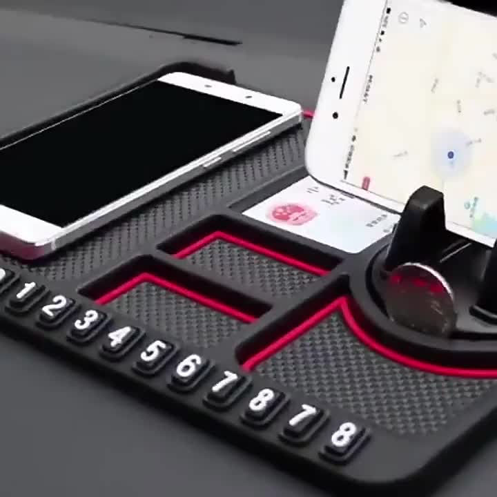 Alas Mobil Dashboard 3 in 1 Phone Holder Mat Car Mount Anti Slip Multifungsi OTO4012