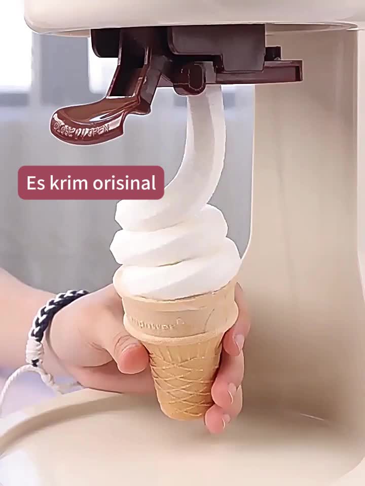 Mesin Es Krim Kerucut Multifungsi, Mesin Es Krim Buah Diy Anak-anak Rumah Tangga, Mesin Kerucut Otomatis Kecil, Mesin Es Krim Buatan Sendiri