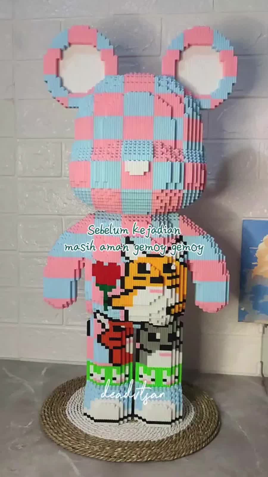 SMY Nano Block Chincilla Bear Mainan Anak Balok Susun Puzzle Bricks Education Toys Hadiah Koleksi 3D
