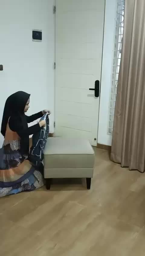 sarung stool kotak / cover stool kotak / sarung puff kotak