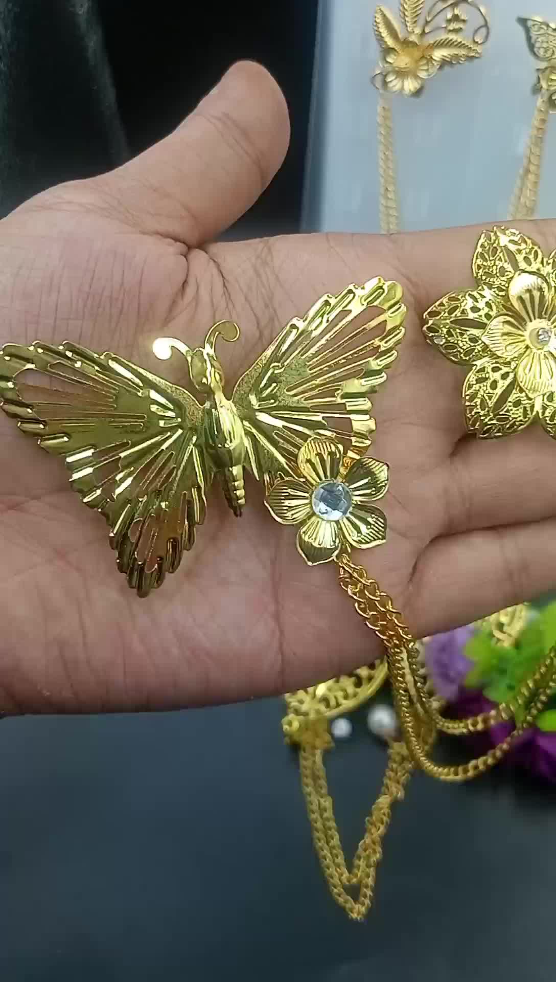 BROS RANTAI KEBAYA JANGGAN JAS PIN //BROS KEBAYA KUTU BARU EKNIT RANTAI Elegan