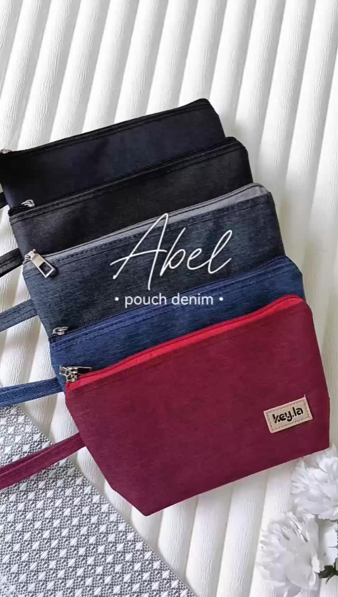 KEY.LA ABEL DOMPET DENIM WANITA POUCH WANITA MURAH  Kanvas