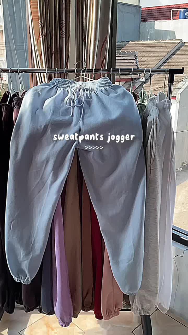 CELANA JOGGER SWEATPANTS WANITA PRIA / CELANA JOGGER OLAHRAGA PANJANG POLOS TRAINING / CELANA JOGGER KOREAN....