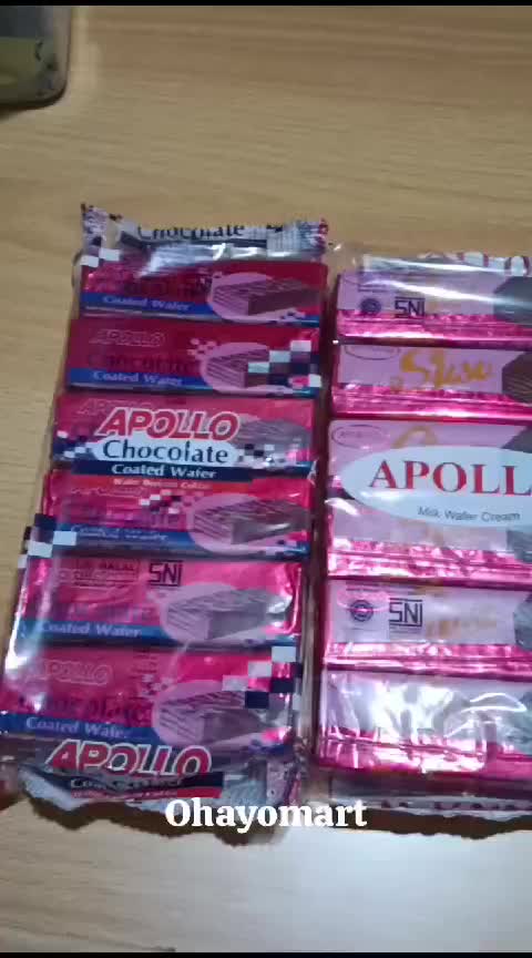 Apollo Wafer Susu dan Cokelat