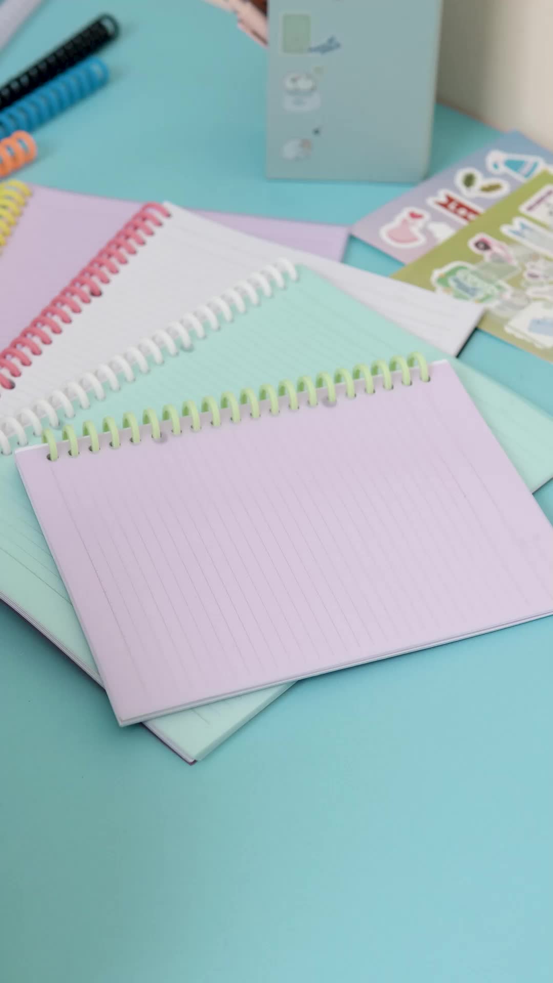 Flashee Ring Binder DIY Spiral Binder Strip Loose Leaf Binding Strip Stationery