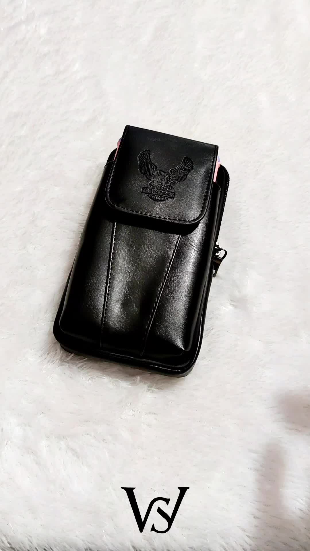 Dompet Pinggang Pria Kulit HP Kombinasi Ruang WS