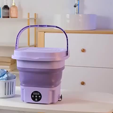 Mesin Cuci Mini Dengan Pengering Kecil Lipat Mesin Cuci portable Ringan Mesin Cuci Binatu Perjalanan Air Listrik