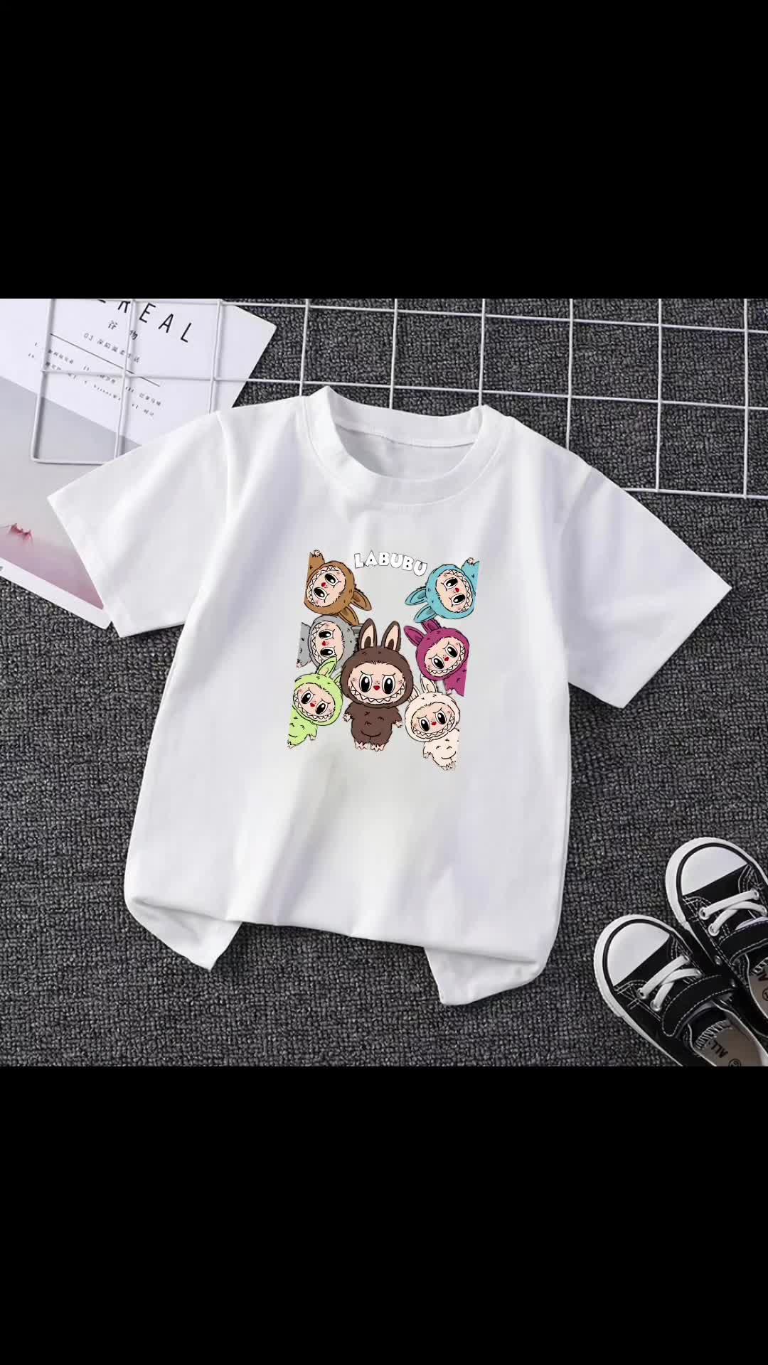 Baju Anak Labubu Kaos Anak Lengan Pendek Atasan Fashion