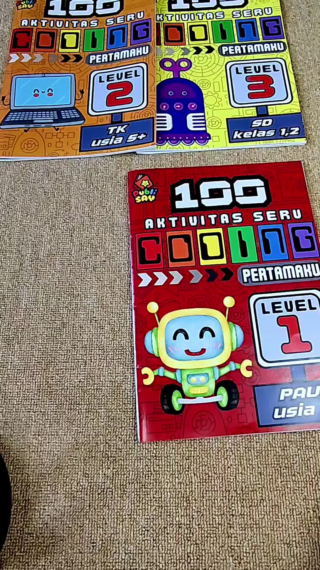 Buku Anak Belajar Coding For Kids Edukasi Berlatih Bermain Koding Pra PAUD TK SD 3 4 5 6 7 8 9 Tahun