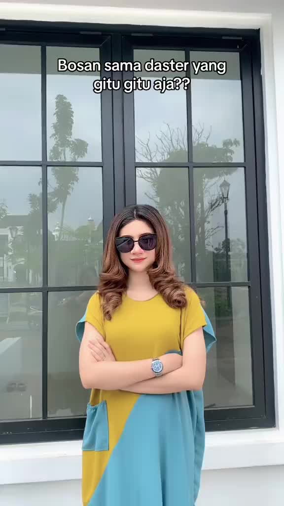 Dasterbeauty - Jessi Dress Daster Wanita Terbaru 2025 Baju Remaja Santai Pendek Nyaman Korean Style Cantik Crinkle Airflow Saku Unik Best Seller Dewasa