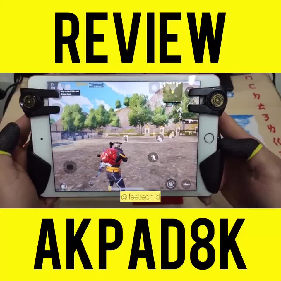 Original Memo Trigger AKPAD8K Control L1 R1 6 Finger Controller Stick For Tablet